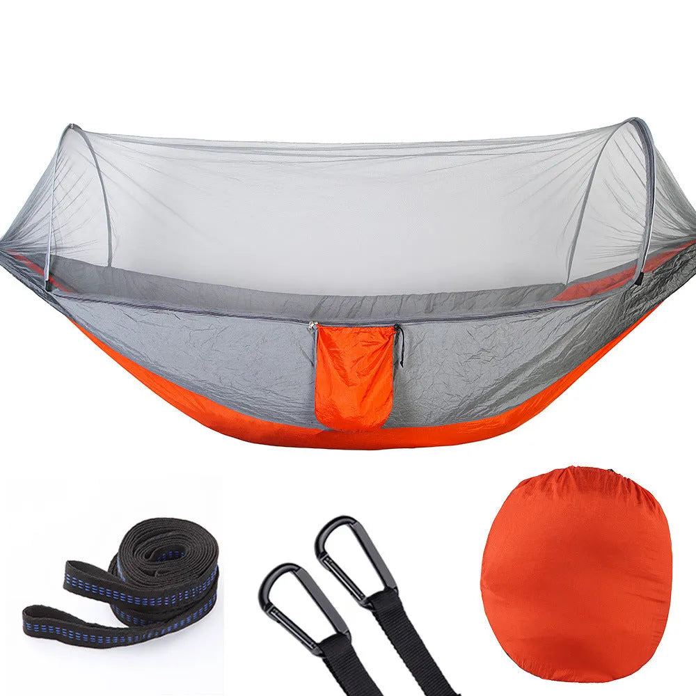 Fully Automatic Quick Opening Hammock With Mosquito Net - Bellarte Enchanté Fully Automatic Quick Opening Hammock With Mosquito Net